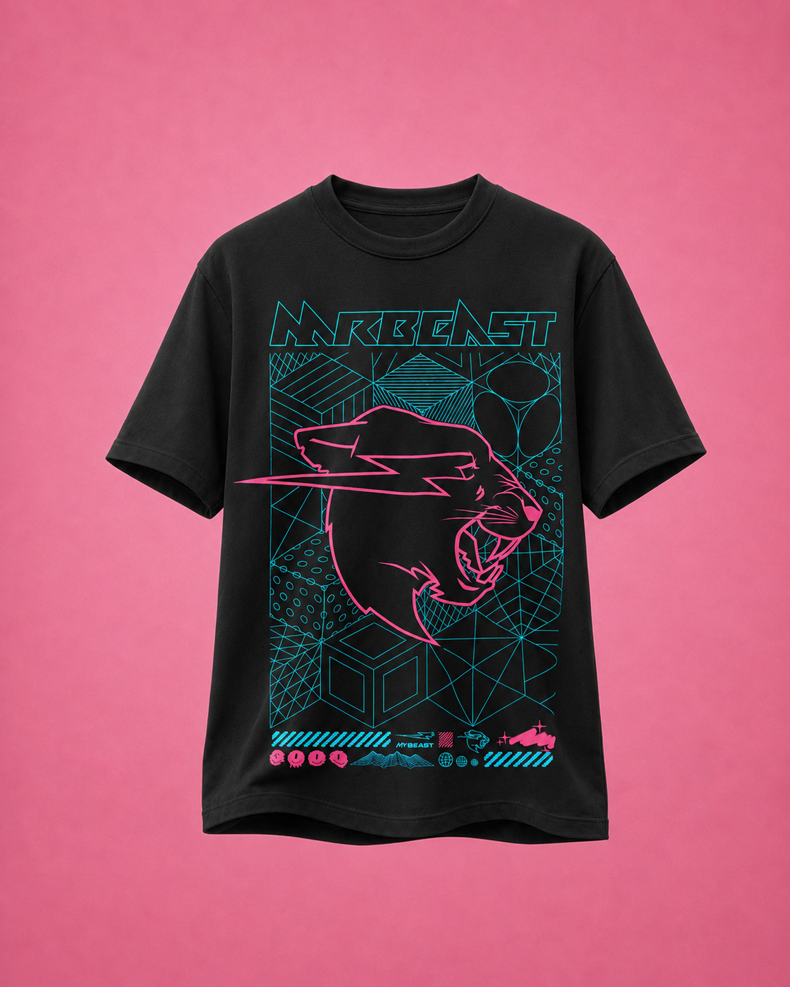 MrBeast Cyber Grid Tee