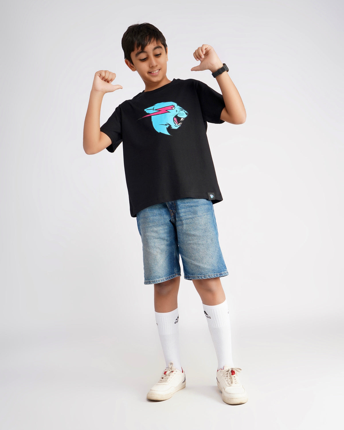 Kids - Neon Panther Tee